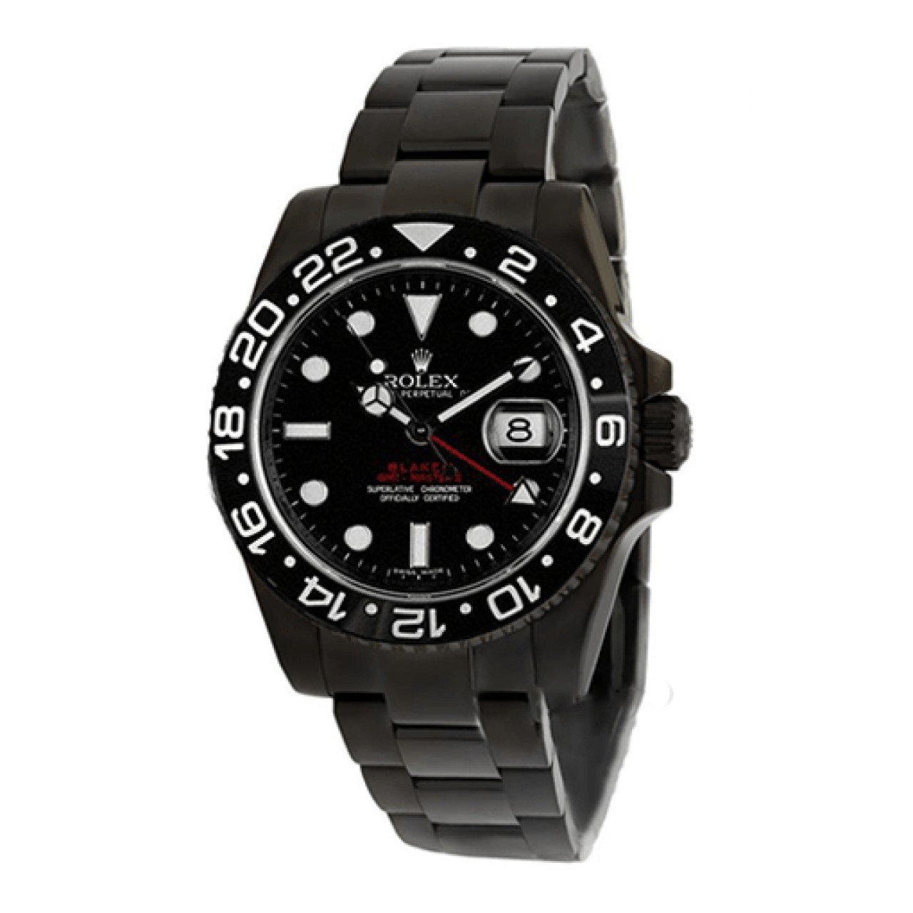  Rolex Blaken GMT-Master II Single Red Replica 