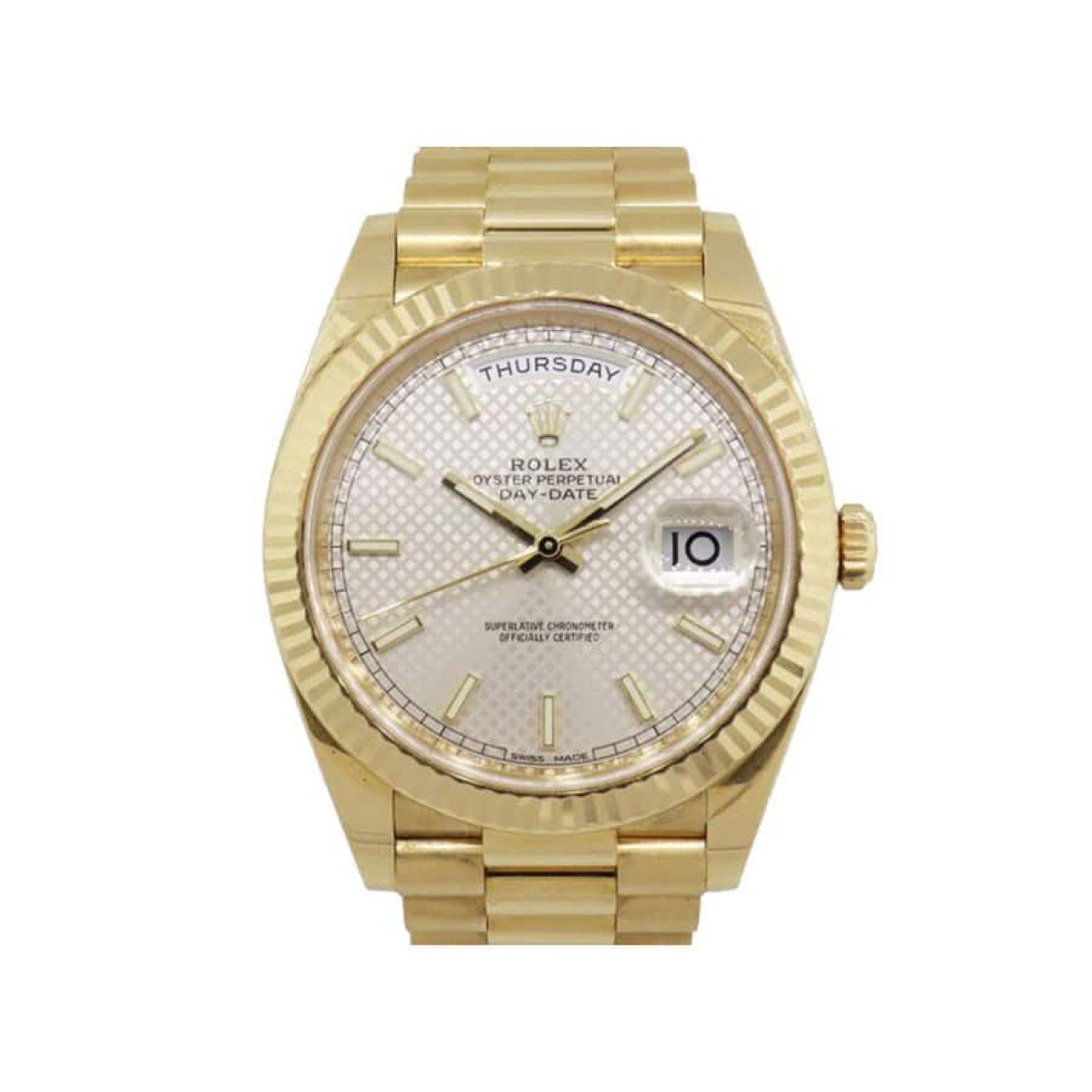  Rolex Diogonal Silver Replica 