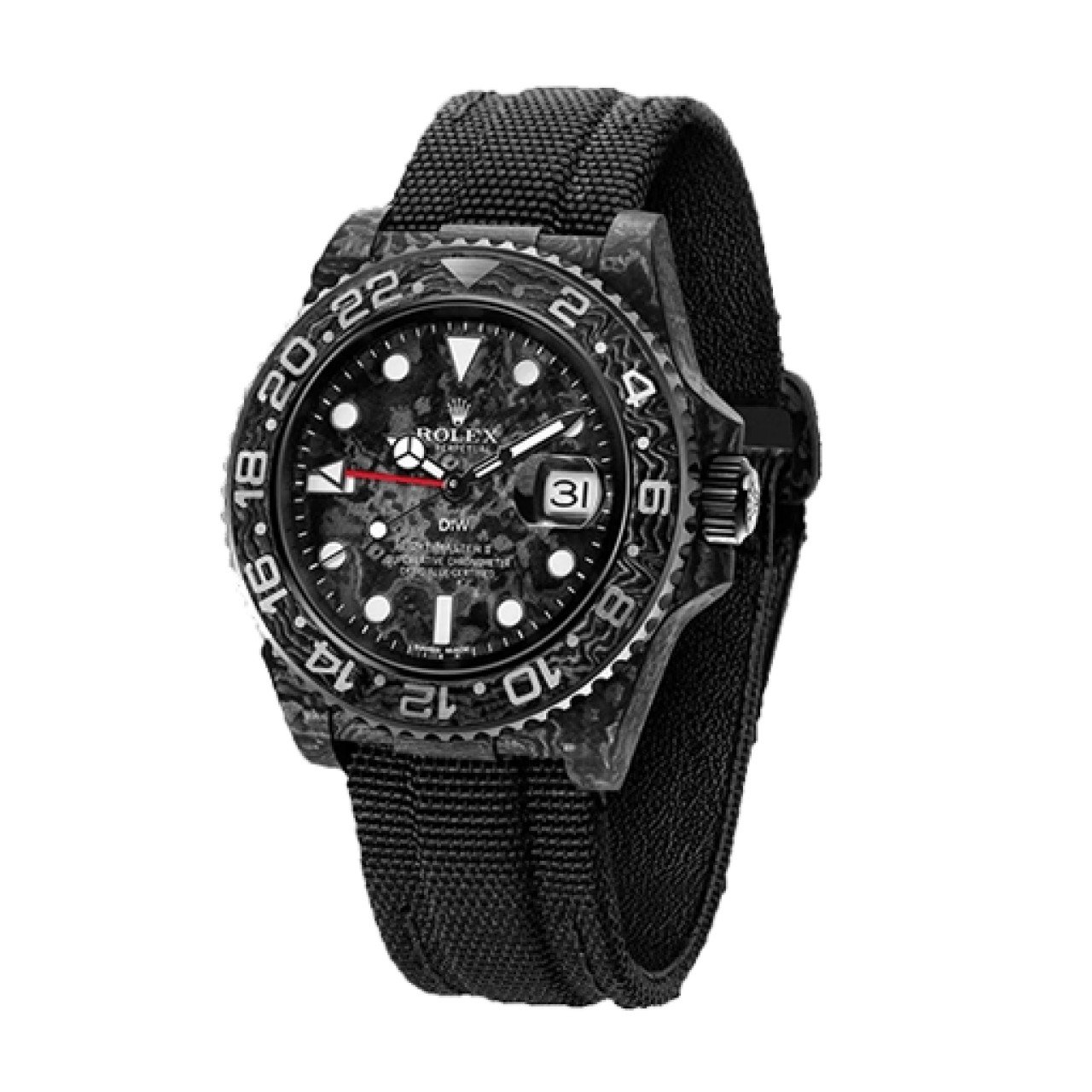  Rolex DiW NTPT Carbon Replica 