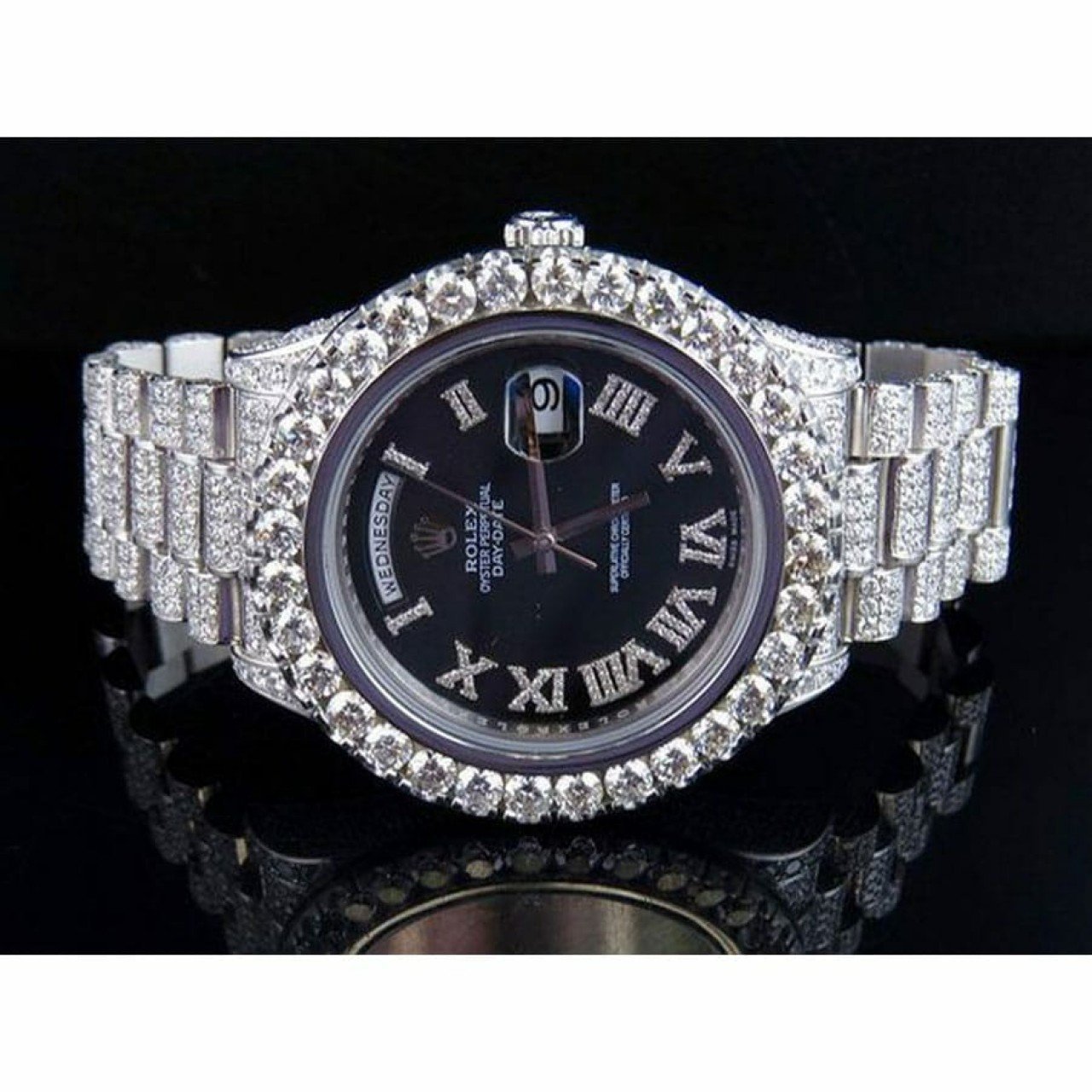  Rolex Day-Date 218239 Fully Iced Out Replica 