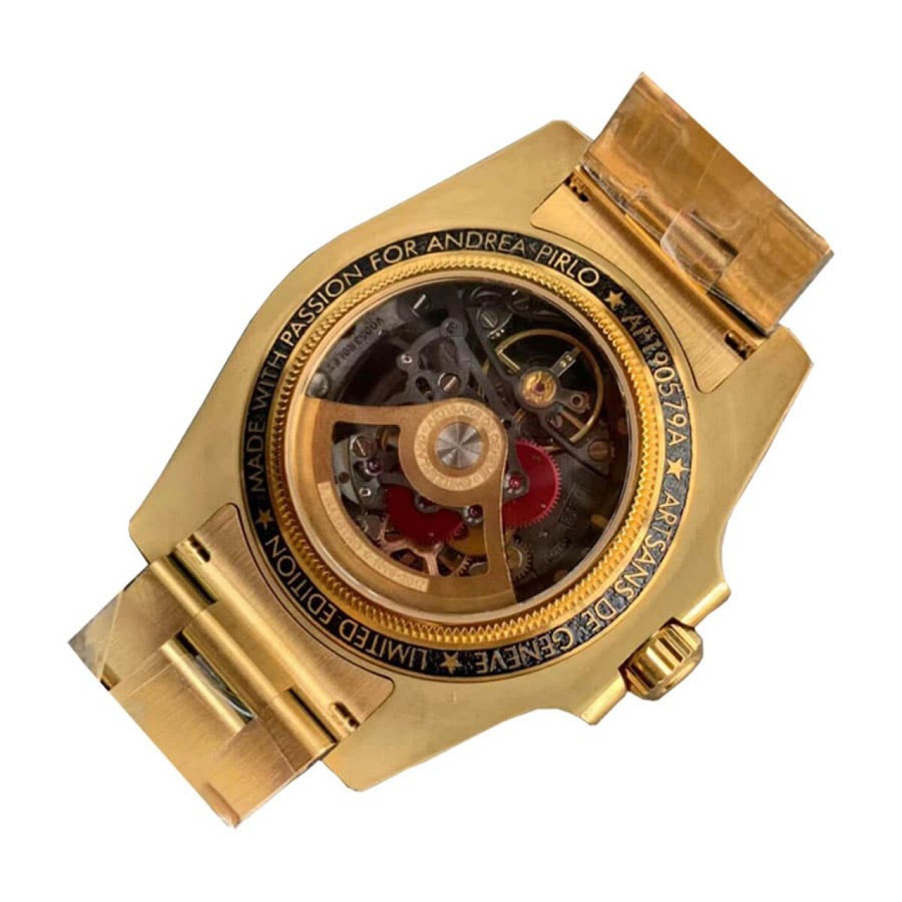  Rolex Oyster Skeleton Gold 114200 Replica 