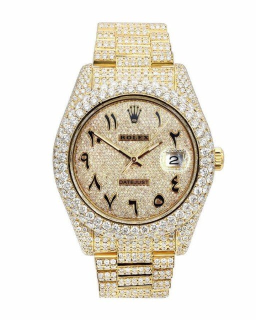 Rolex Arabic Dial Iced Out 116300 Replica